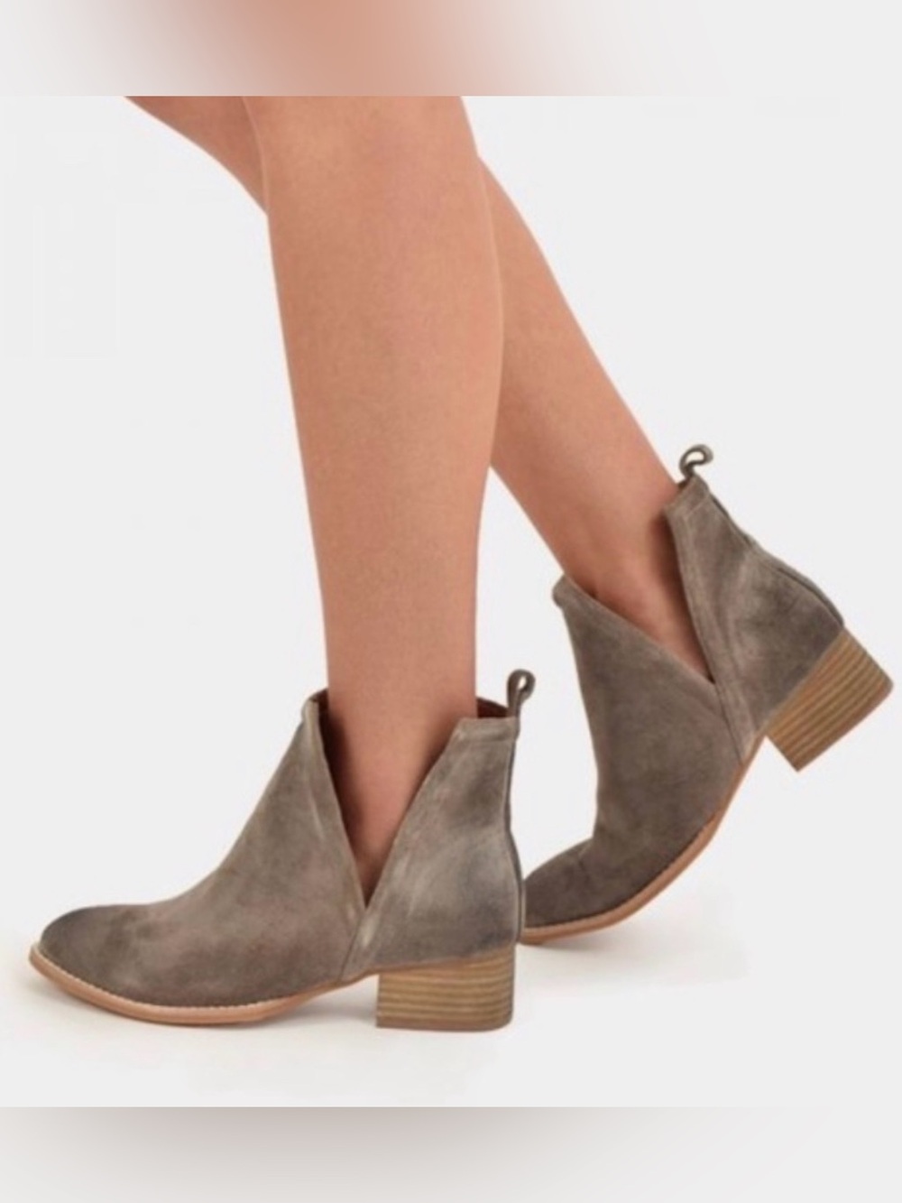 Jeffrey Campbell muskrat booties suede Leather women’s 7.5